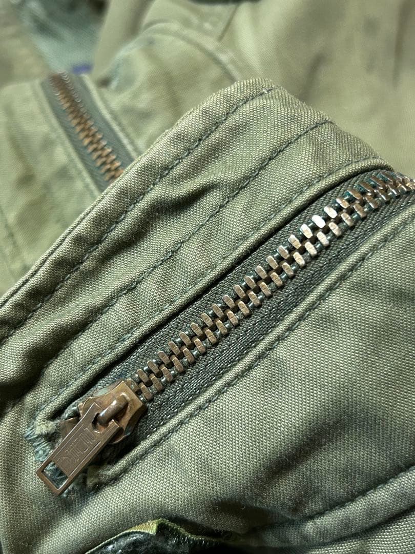 【珍品】アメリカ軍 M65フィールドジャケット 移行期 グレーライナー M-R