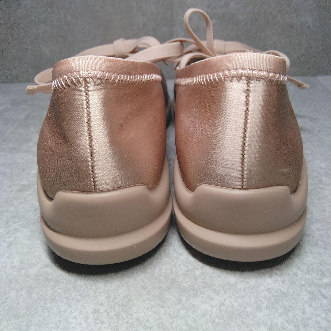 LE TALON ダブルリボンバレリーナ 23.5 ピンク サテン