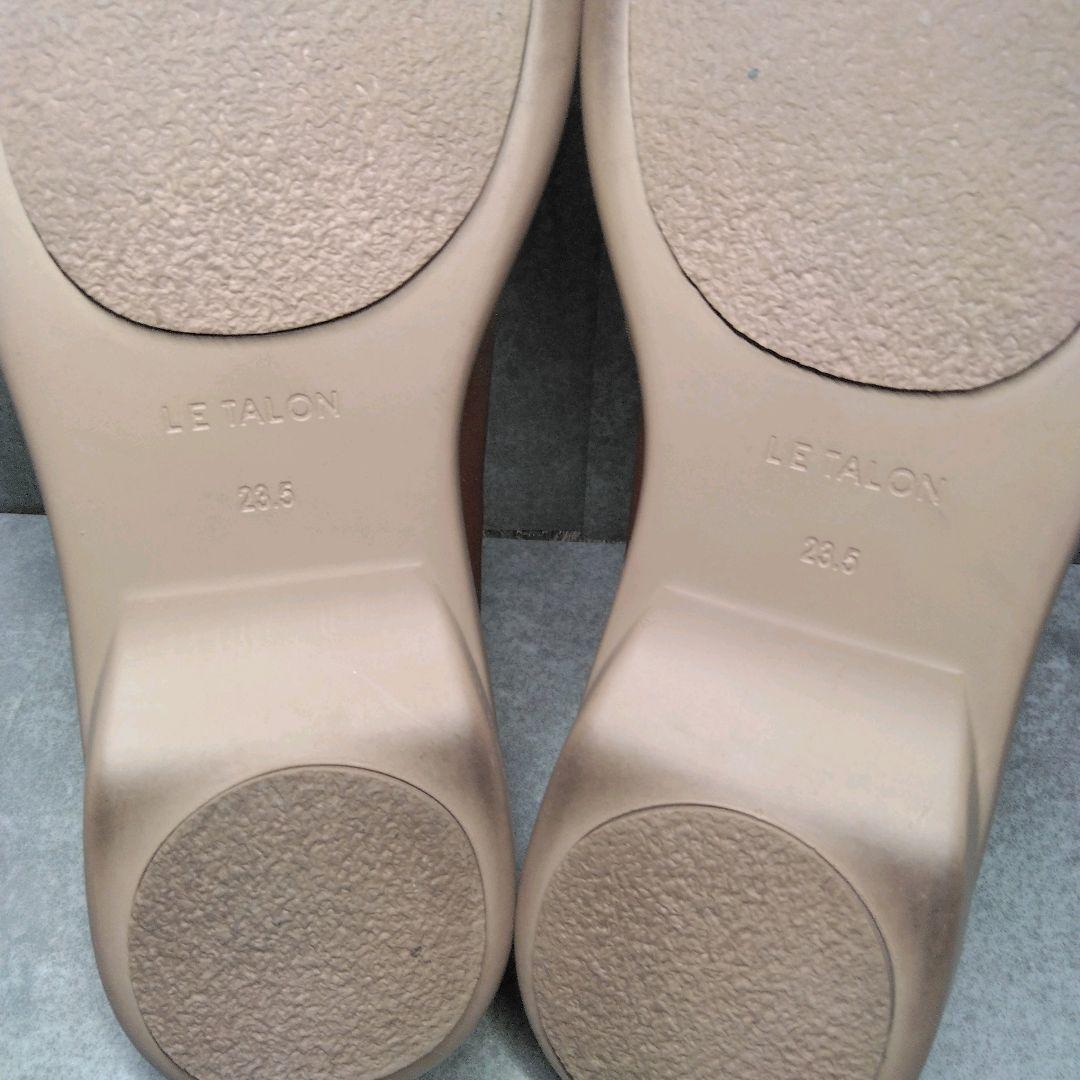 LE TALON ダブルリボンバレリーナ 23.5 ピンク サテン