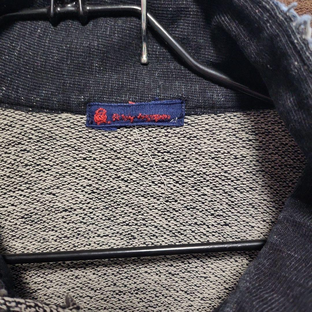 45RPM インディゴブルー スウェット生地ジャケット 4 XL