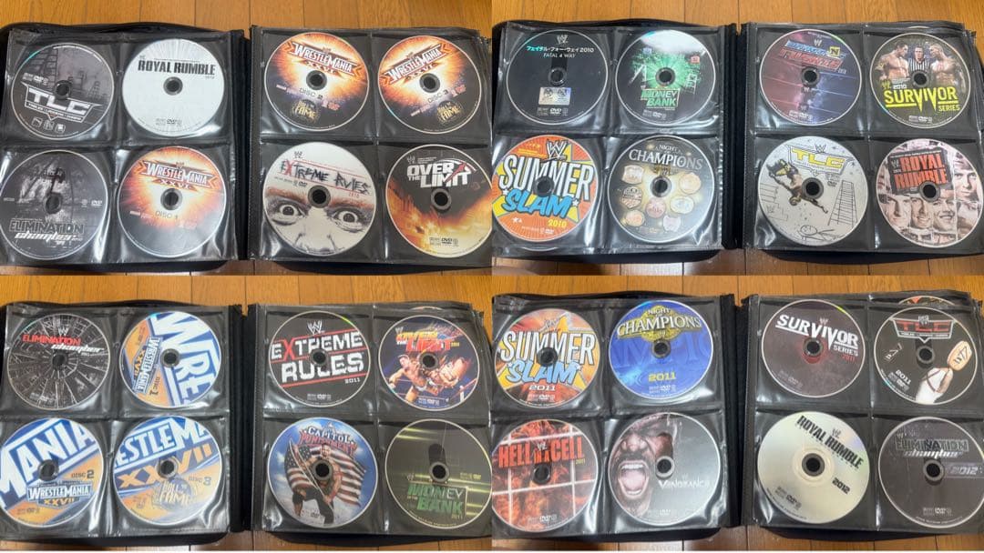 WWE DVD 305枚 ⚠️パッケージ無し、北米版DVDあり要注意