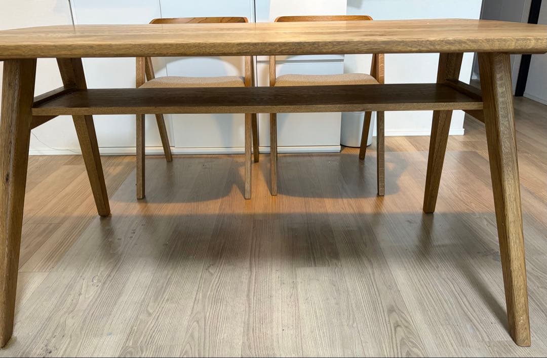 ままま/ unico ADDAY(アディ)　ダイニングテーブル W1350