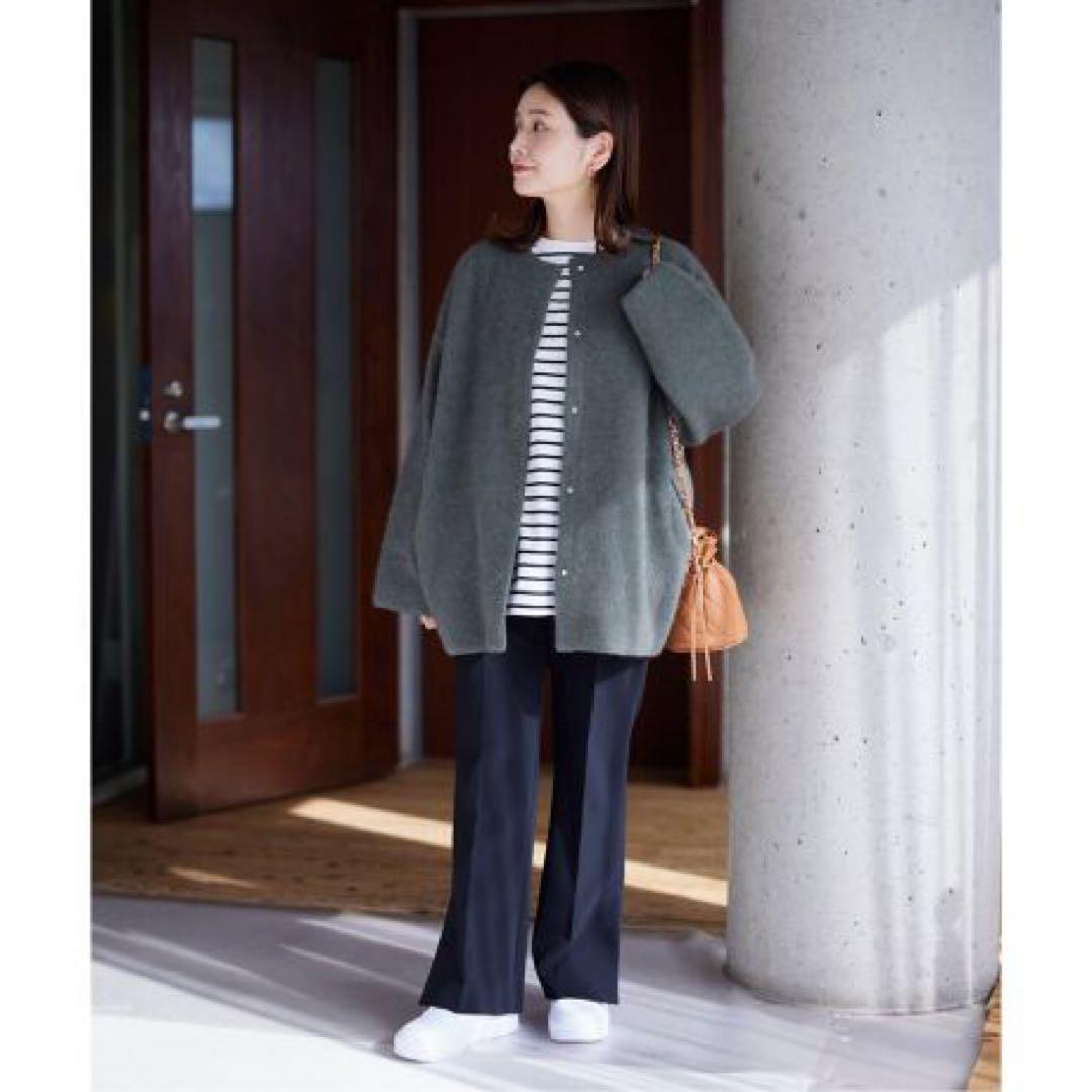 美品 ジャーナルスタンダード ダブルフェイスコクーンカーディガン ジャケット