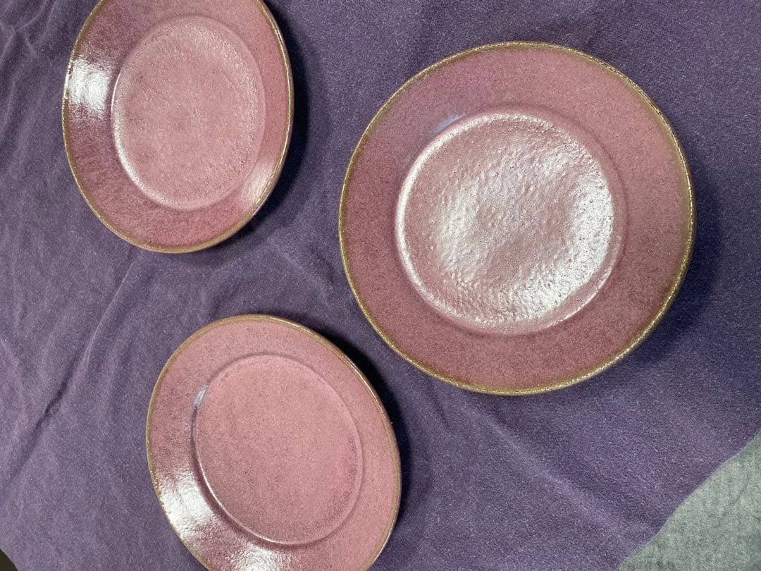 小澤基晴 ゆかり リム皿 7寸 3枚組