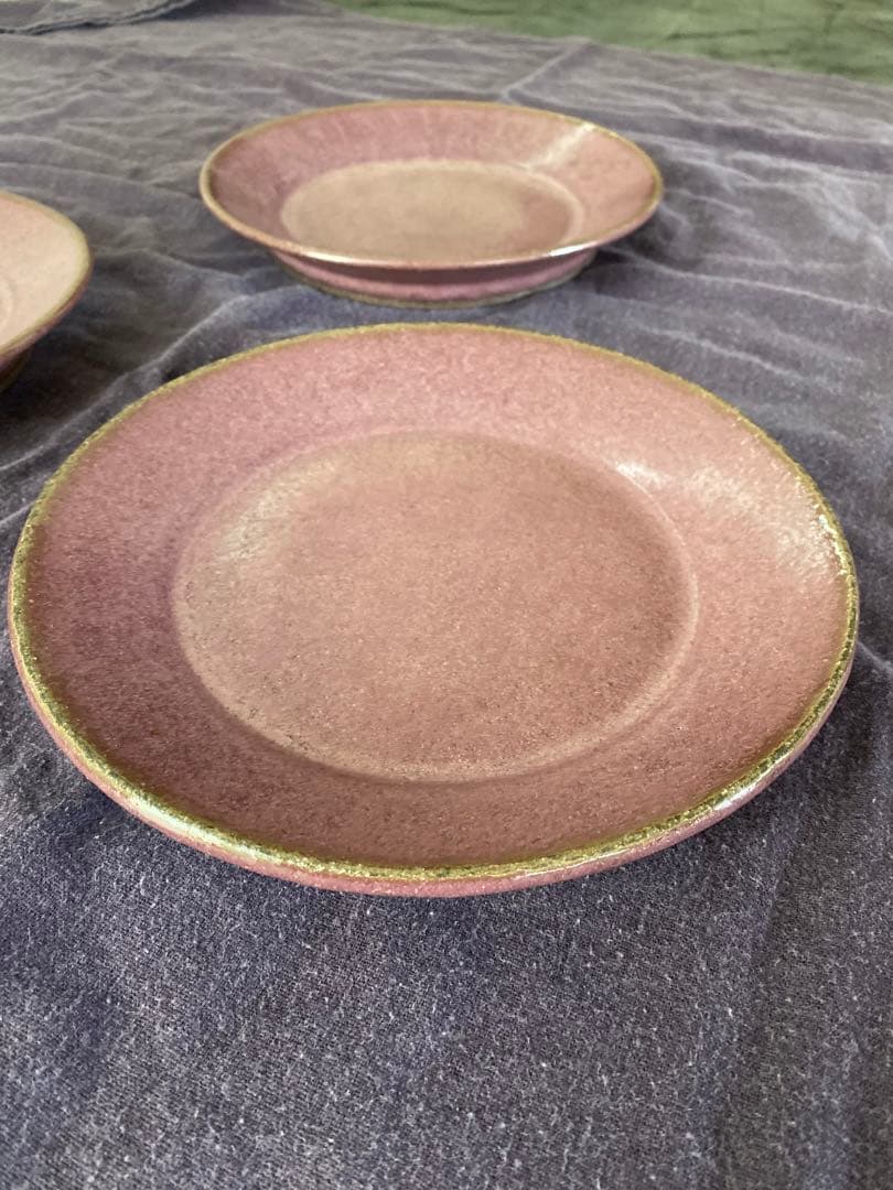 小澤基晴 ゆかり リム皿 7寸 3枚組