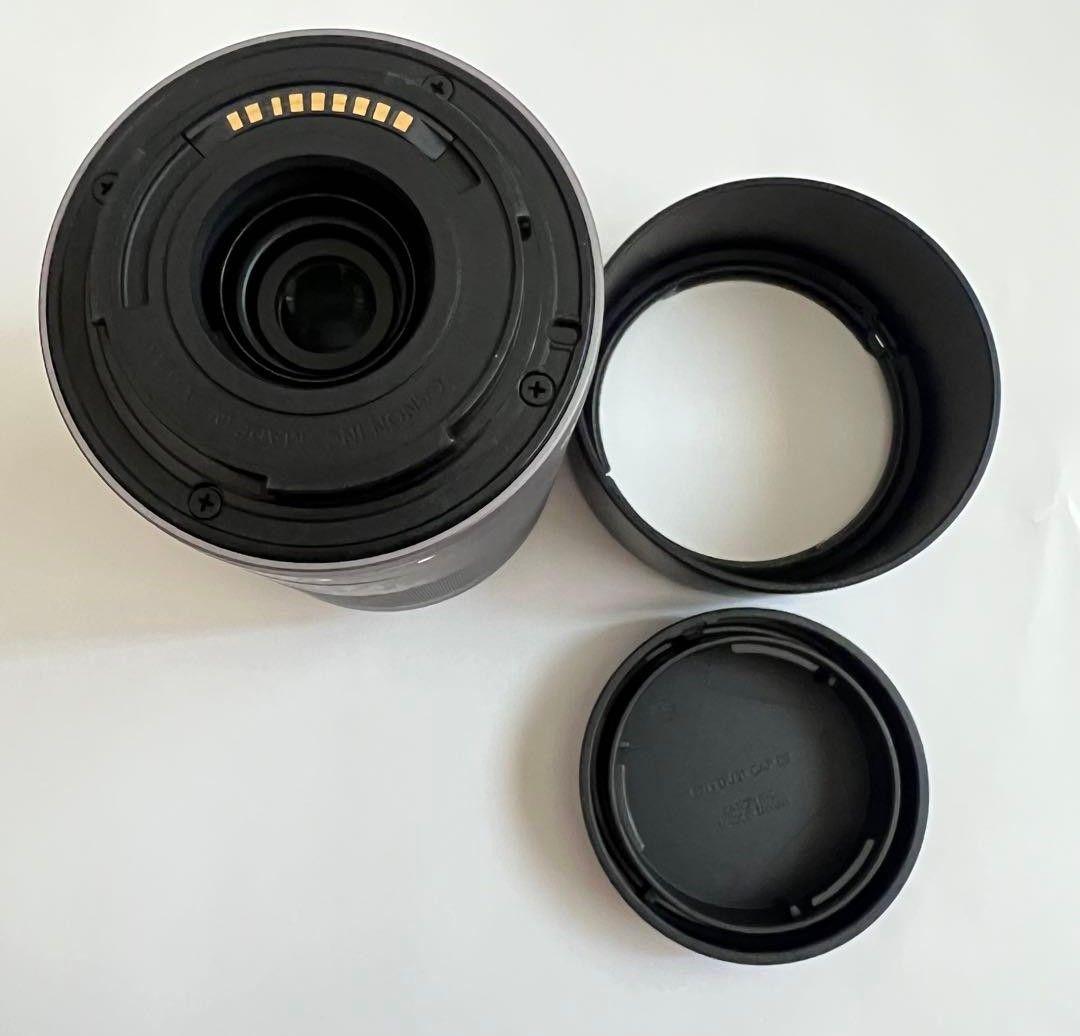 美品★Canon EF-M 55-200mm （フード／フィル／前後キャップ付）