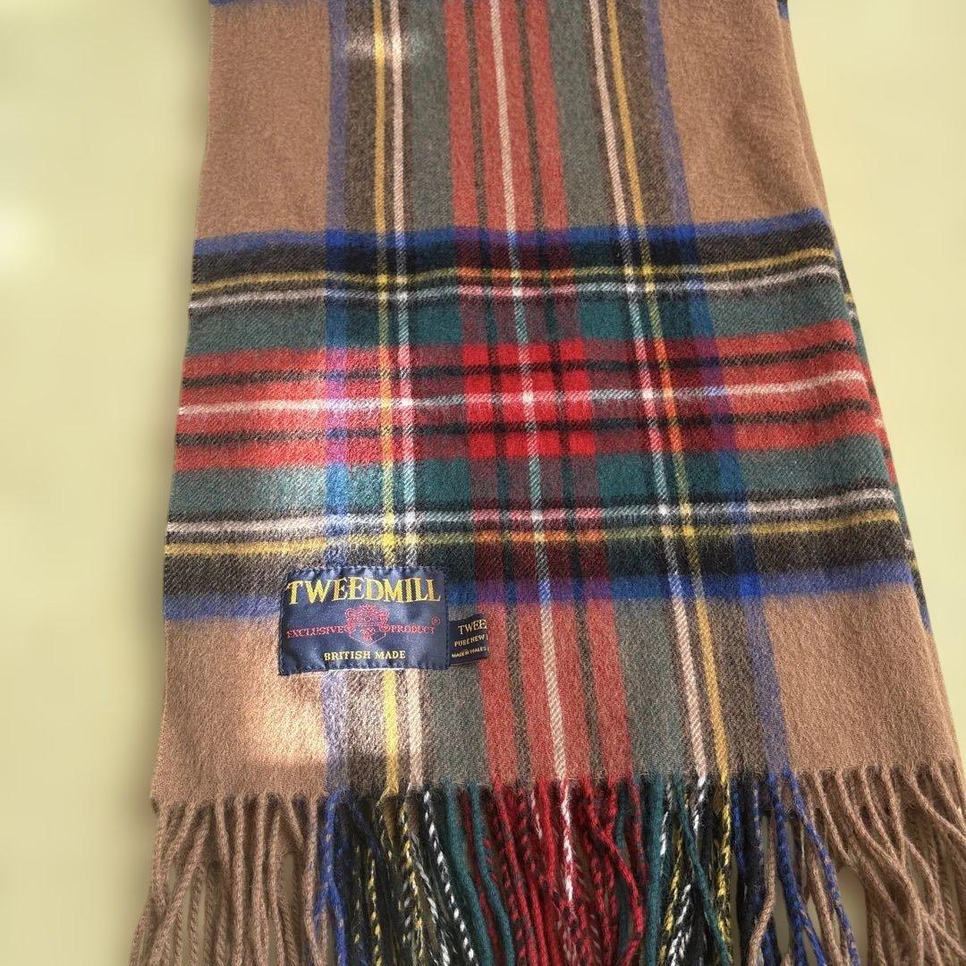 TWEEDMILL ツイードミル　チェック　マフラー　ストール　冬