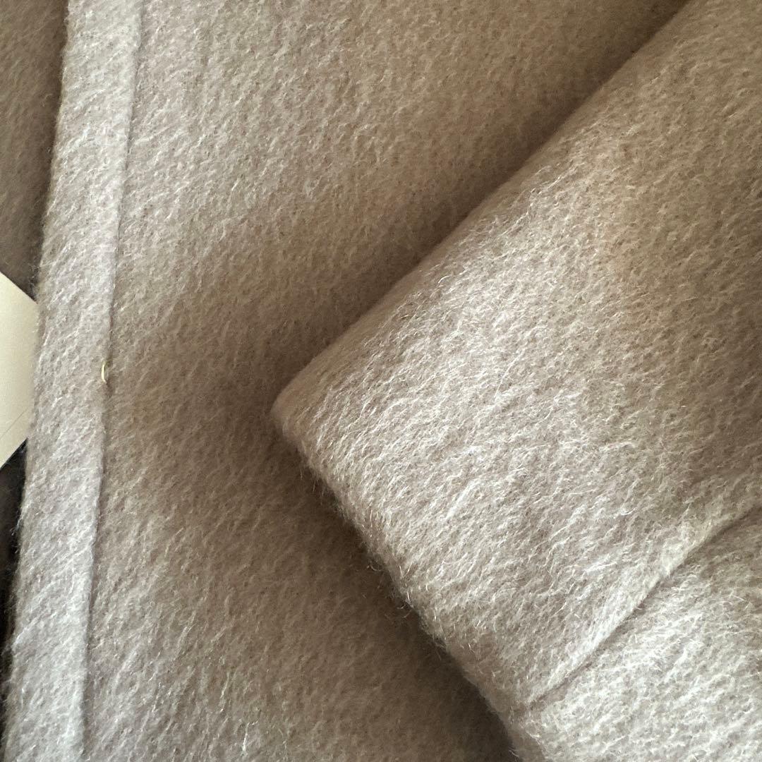 MICA&DEAL ベージュ ノーカラージャケット フリーサイズ