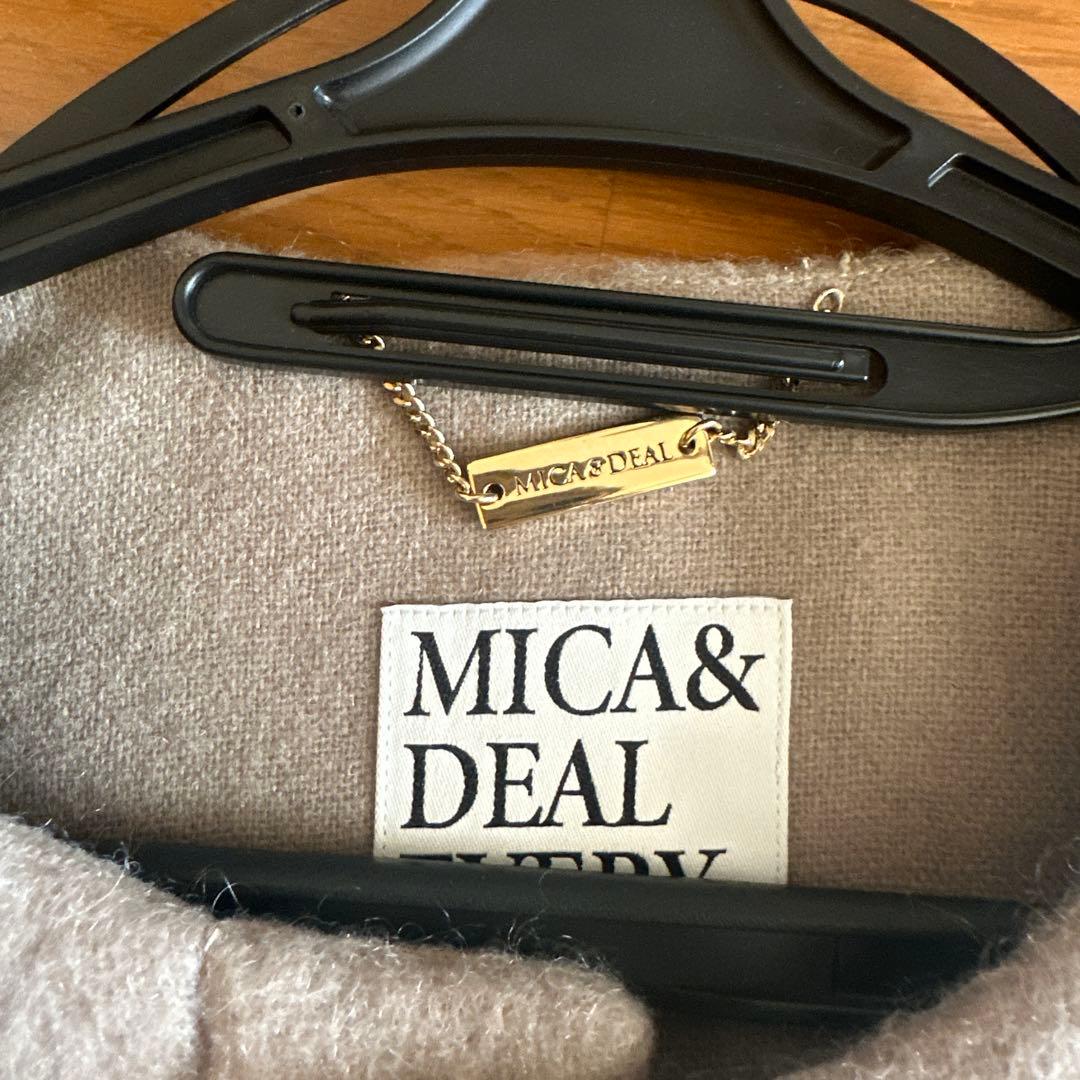 MICA&DEAL ベージュ ノーカラージャケット フリーサイズ