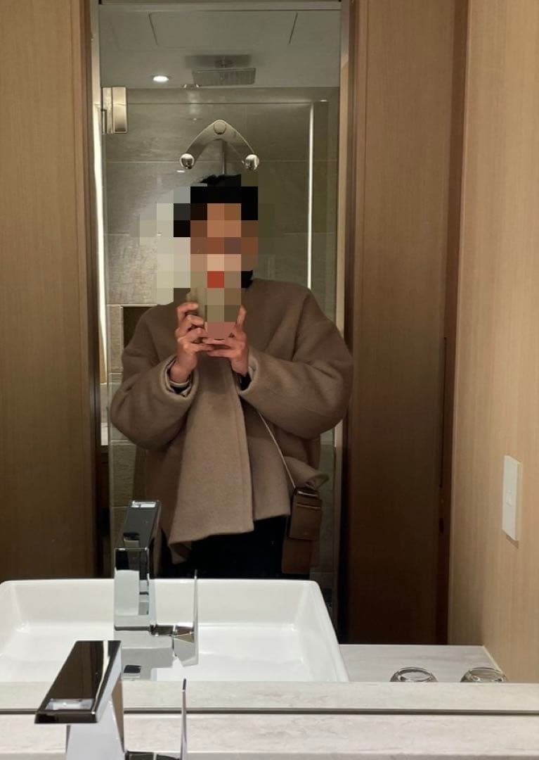 MICA&DEAL ベージュ ノーカラージャケット フリーサイズ