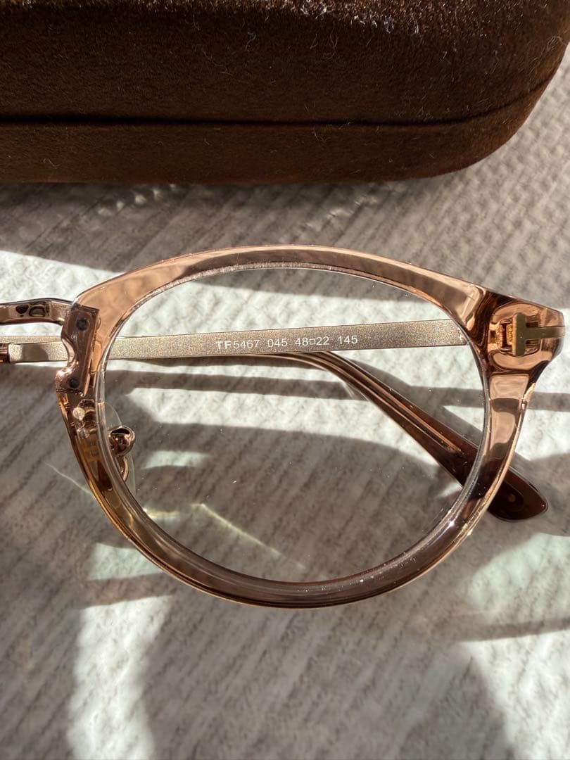 TOM FORD TF 5467クリアブラウン サングラス