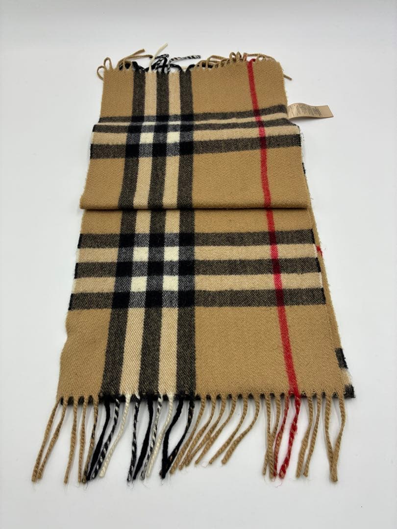 【希少品】バーバリー　マフラー　ノバチェック ハート柄　カシミヤ100%