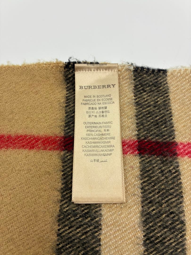 【希少品】バーバリー　マフラー　ノバチェック ハート柄　カシミヤ100%