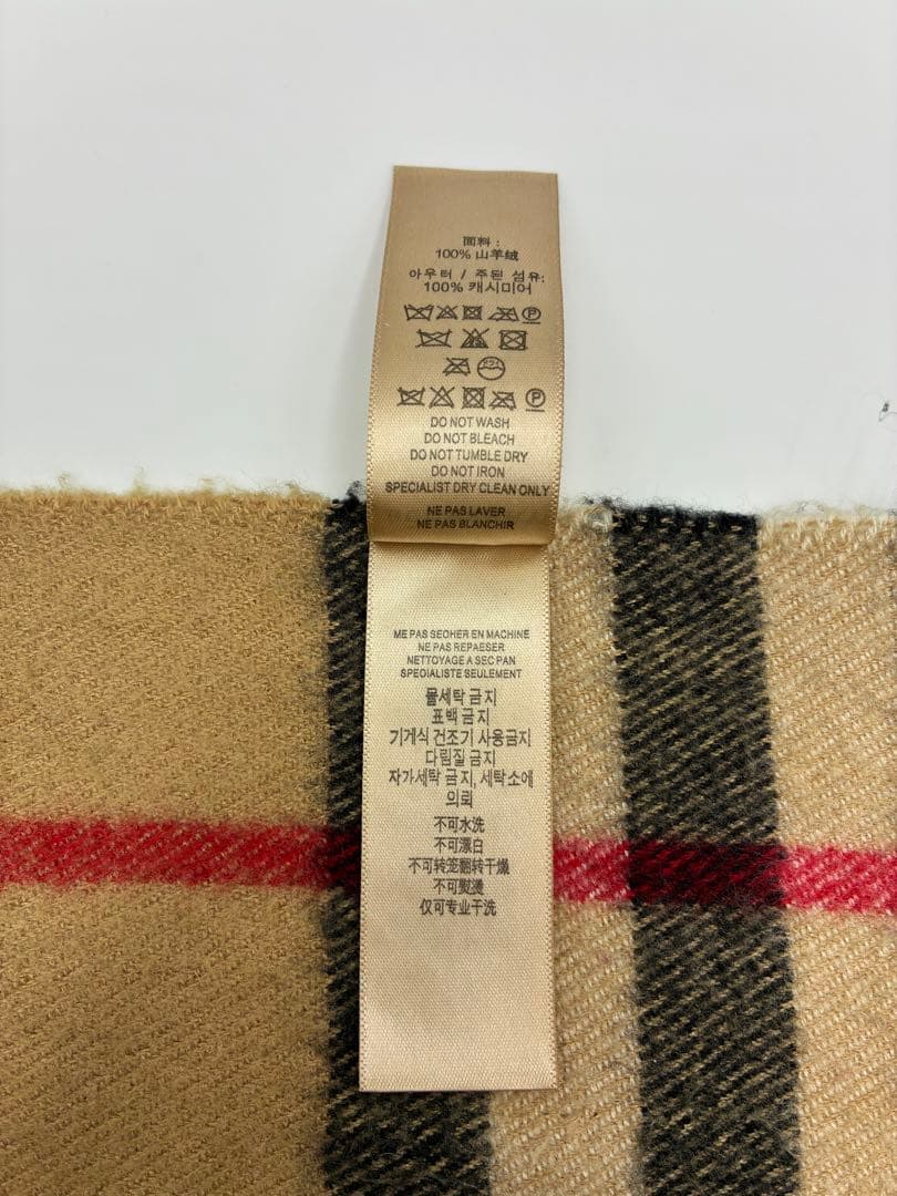 【希少品】バーバリー　マフラー　ノバチェック ハート柄　カシミヤ100%