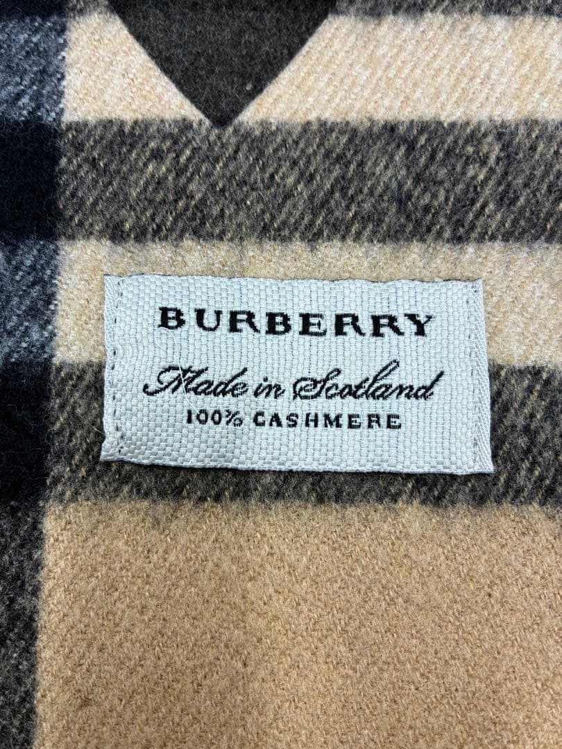 【希少品】バーバリー　マフラー　ノバチェック ハート柄　カシミヤ100%