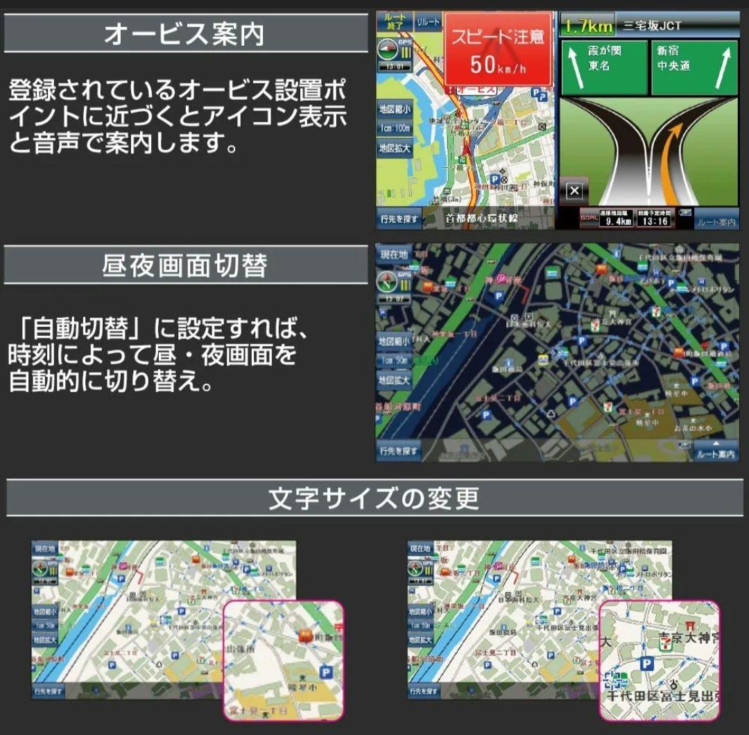 7インチ ポータブルナビゲーション 準天頂衛星