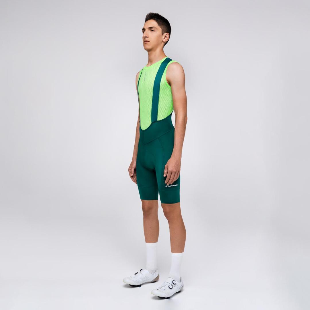 新品ビブショーツ　SUAREZ　グリーン（XS）