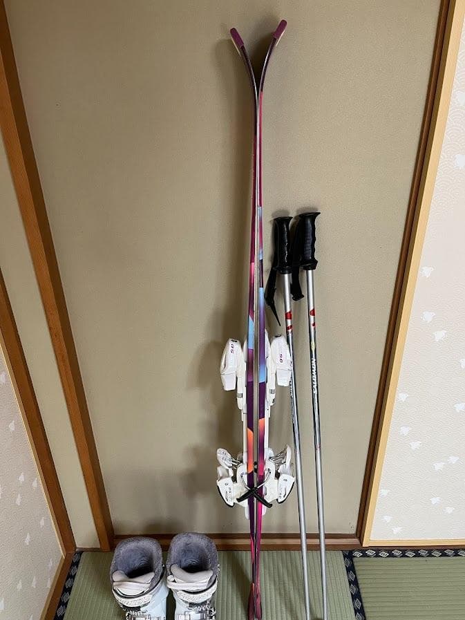 ヘッドスキー板とノルディカスキー靴・ストックのセット