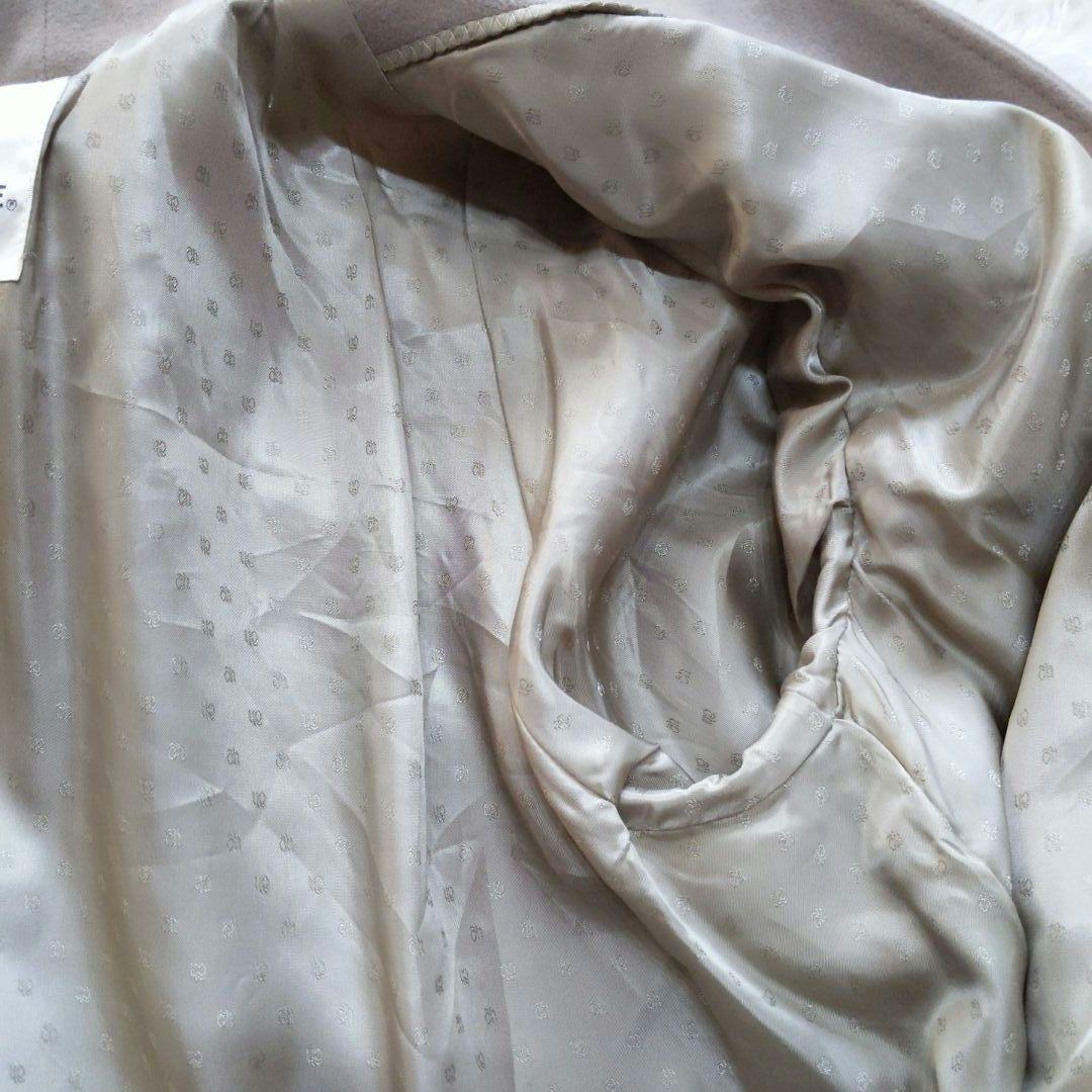 美品 PARIENNE カシミヤコート ウール フォックスファー ベージュ