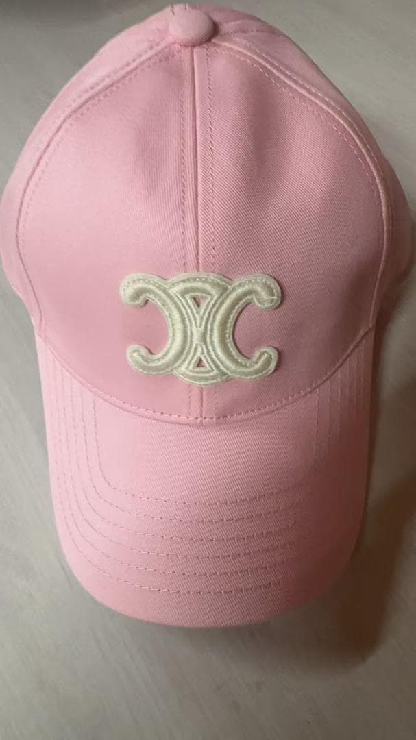 CELINE ピンク ベースボールキャップ セリーヌキャップ