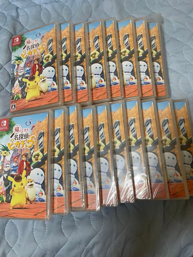 任天堂 switch 帰ってきた 名探偵ピカチュウ ソフト 18個 プロモなし
