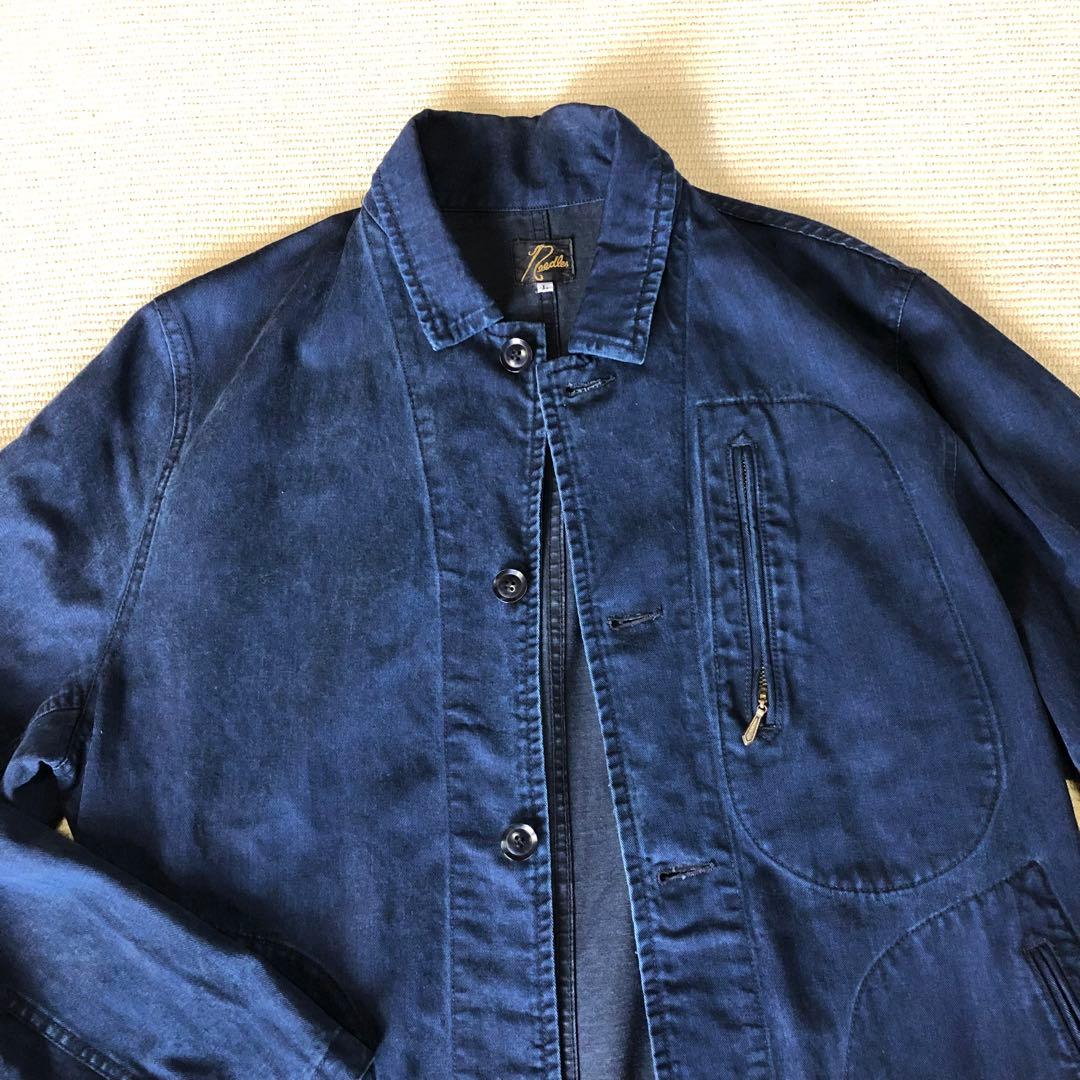 Needles ニードルズ アロージャケット カバーオール 濃紺Ｌ