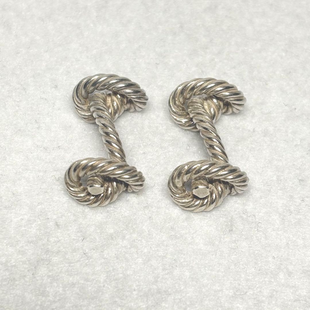 HERMES★エルメス カフリンクス カフス ロープモチーフ シルバー ギフト