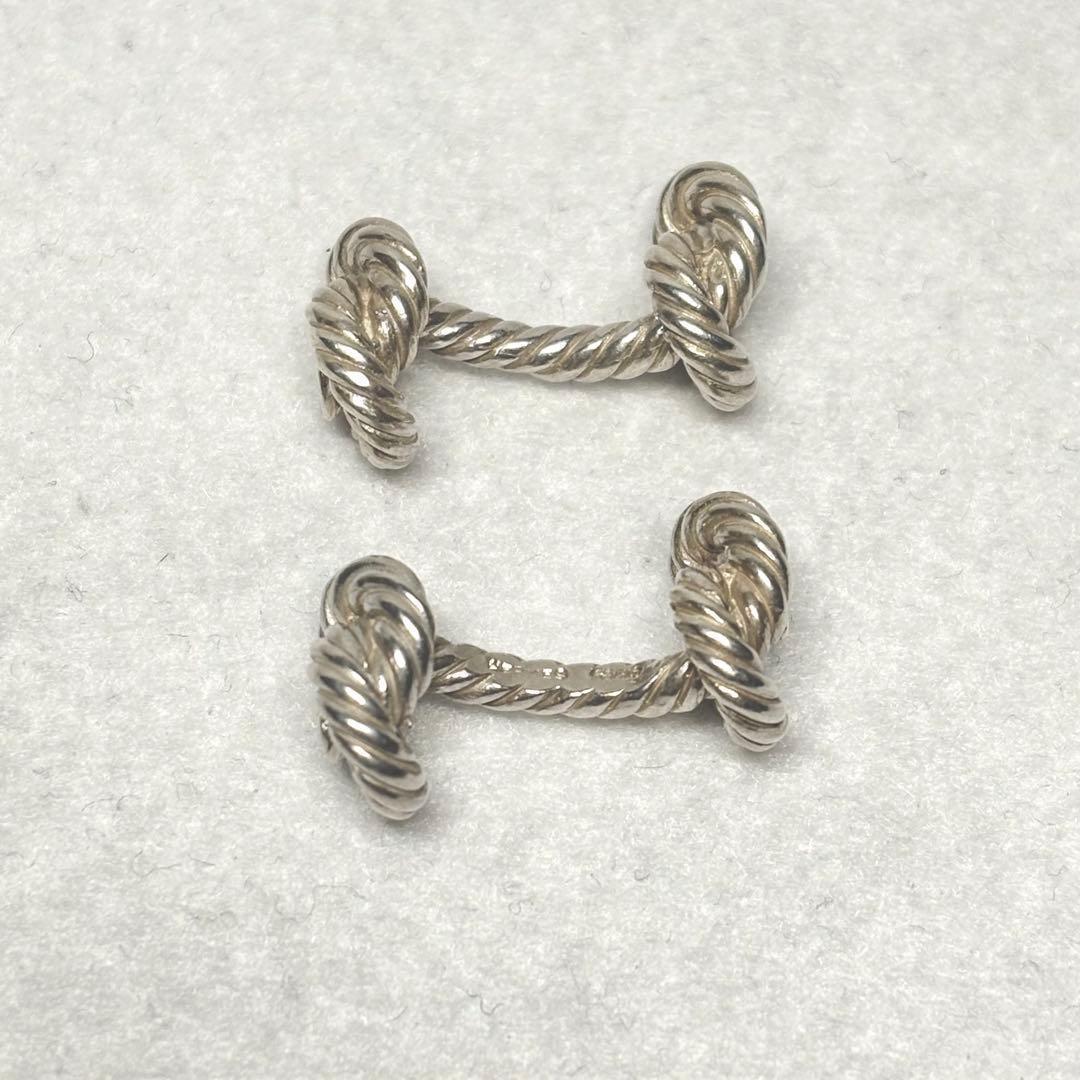 HERMES★エルメス カフリンクス カフス ロープモチーフ シルバー ギフト