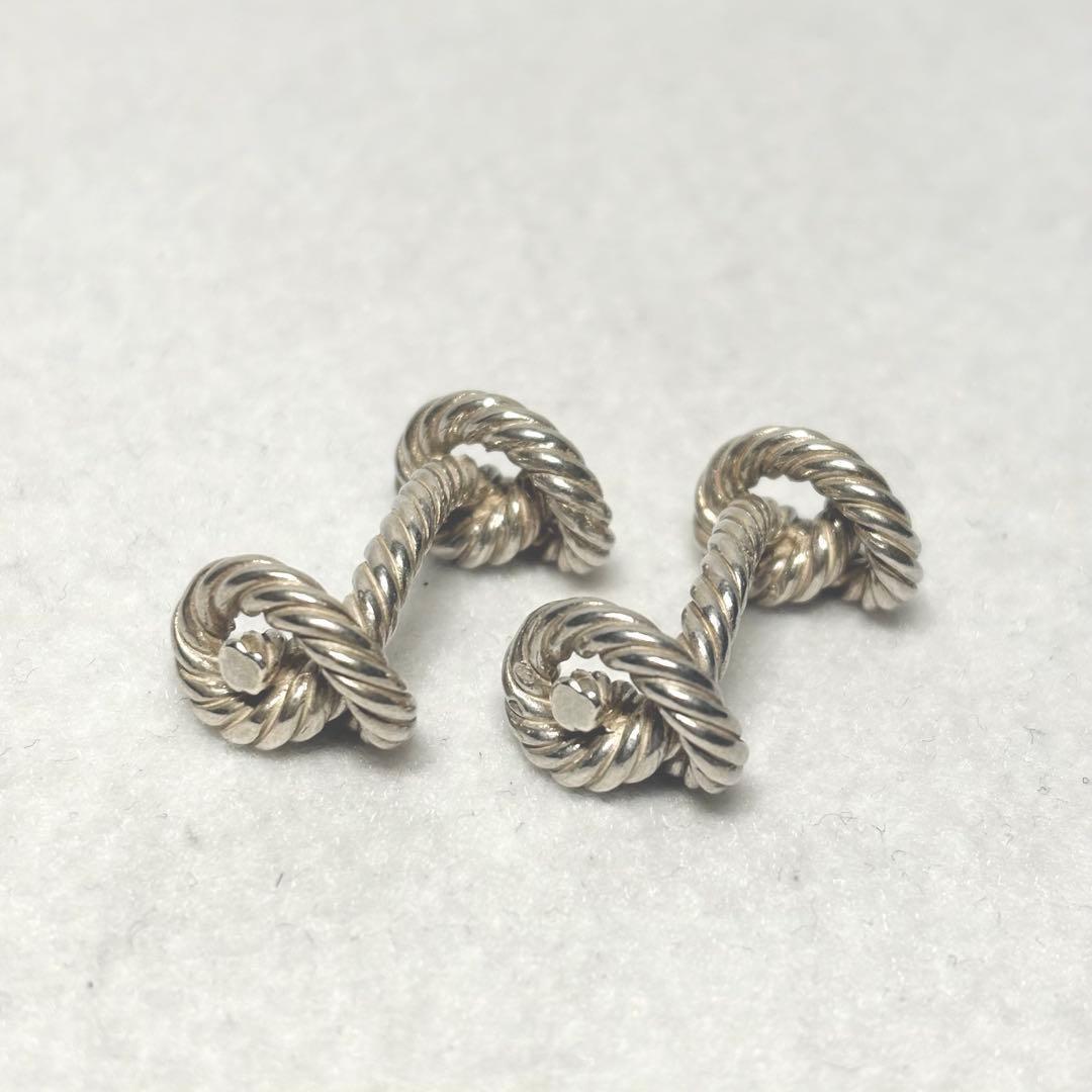 HERMES★エルメス カフリンクス カフス ロープモチーフ シルバー ギフト