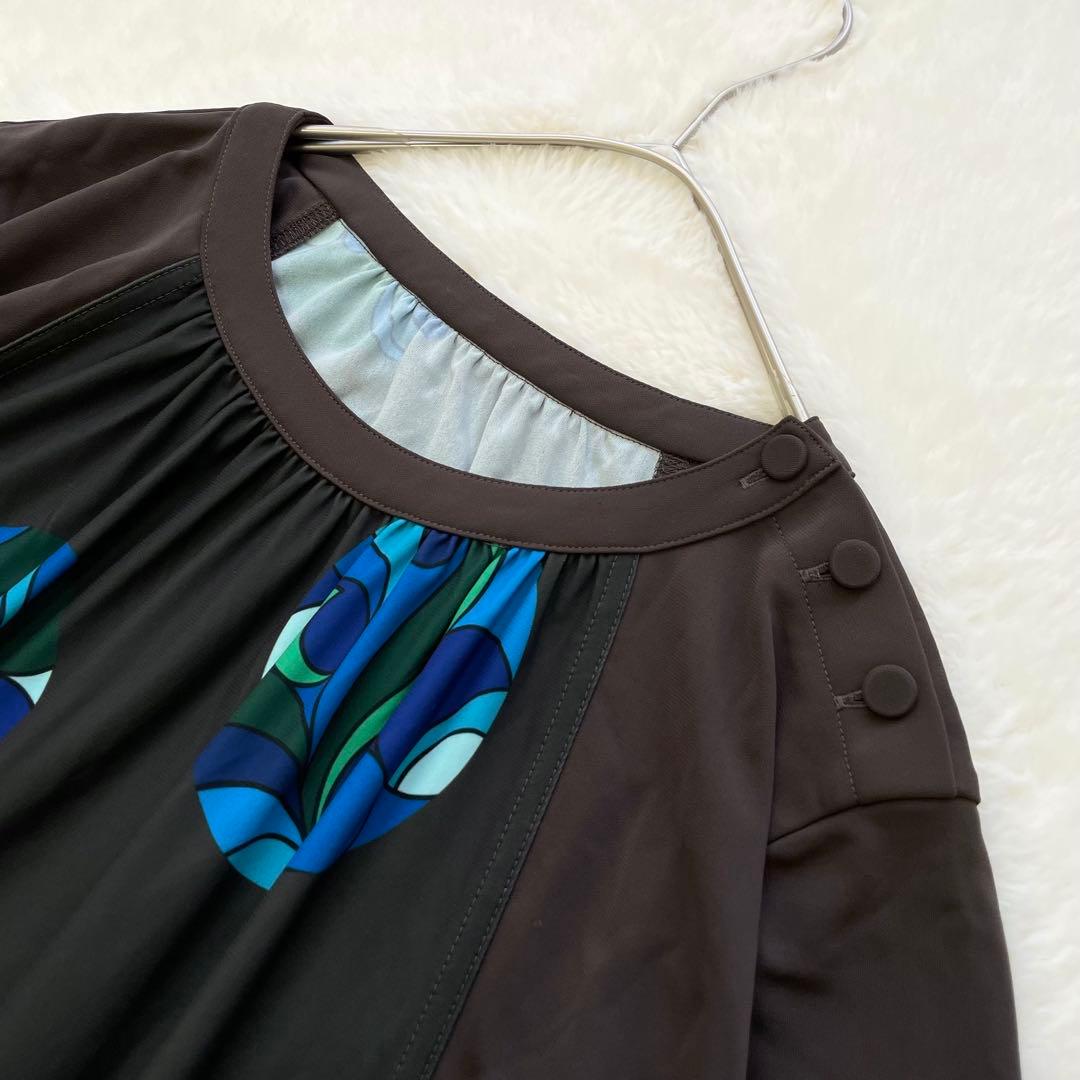 美品 TOKUKO 1er VOL ドット柄 Aラインワンピース