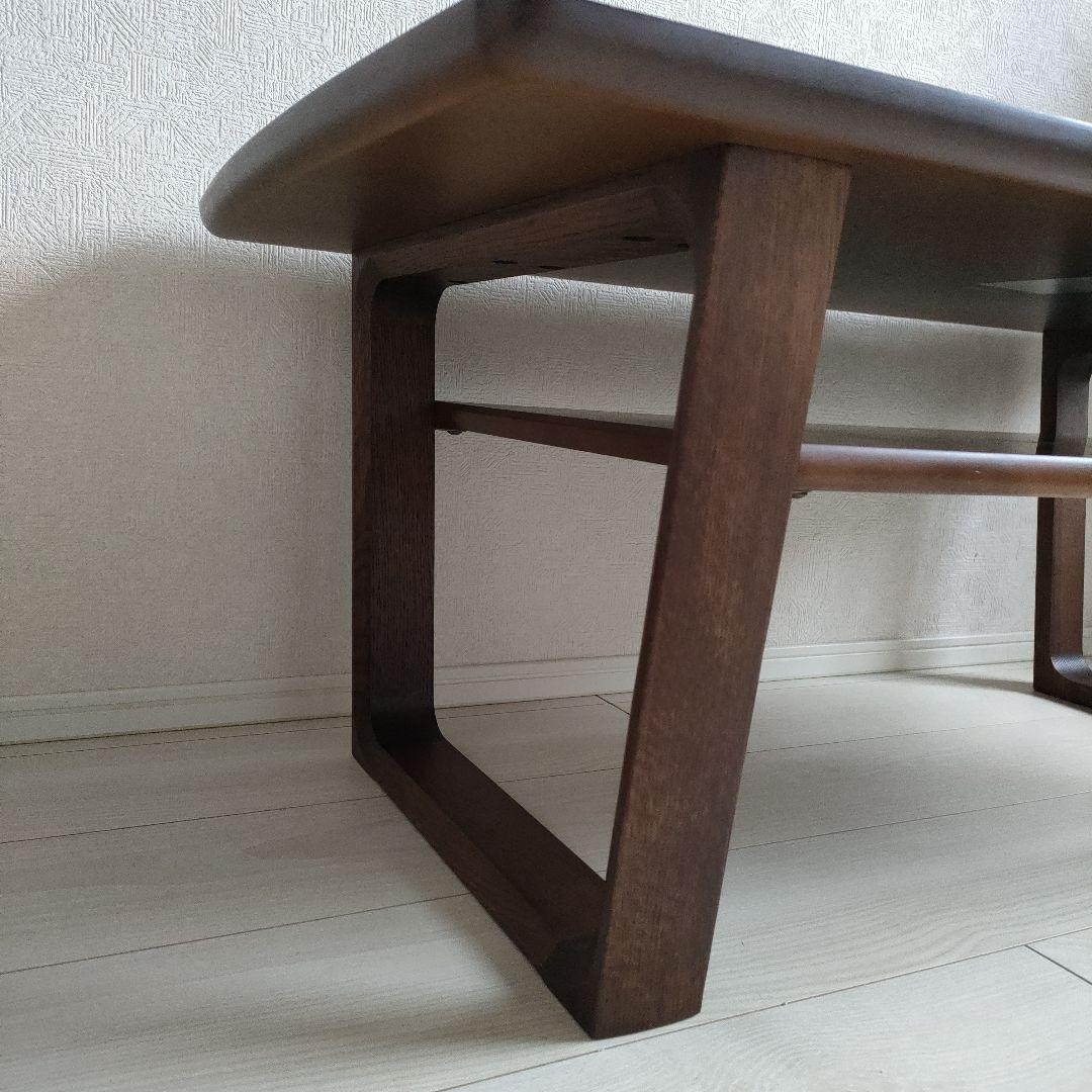 【超美品】カリモク★ダークブラウン木製センターテーブル