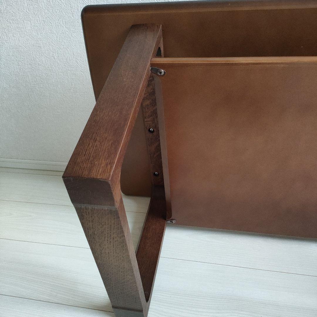 【超美品】カリモク★ダークブラウン木製センターテーブル