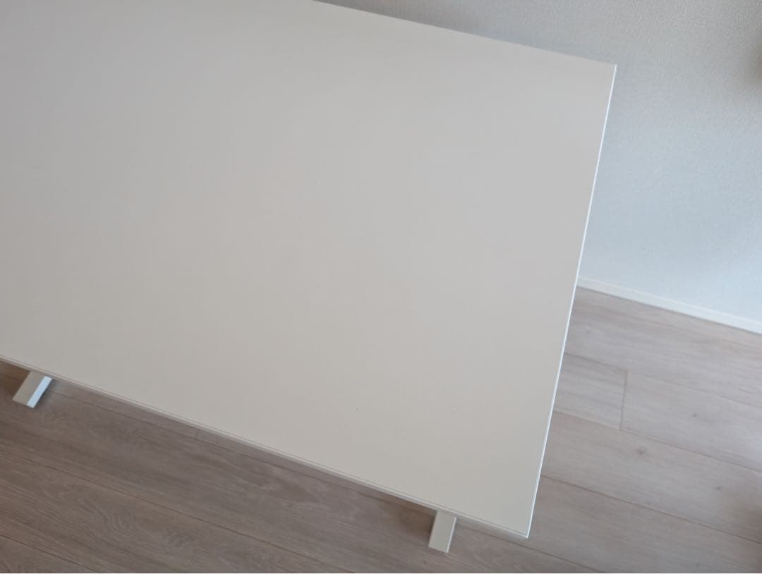 昇降デスク ホワイト 幅100cm 7段階高さ調整 電源タップホルダ&フック付き