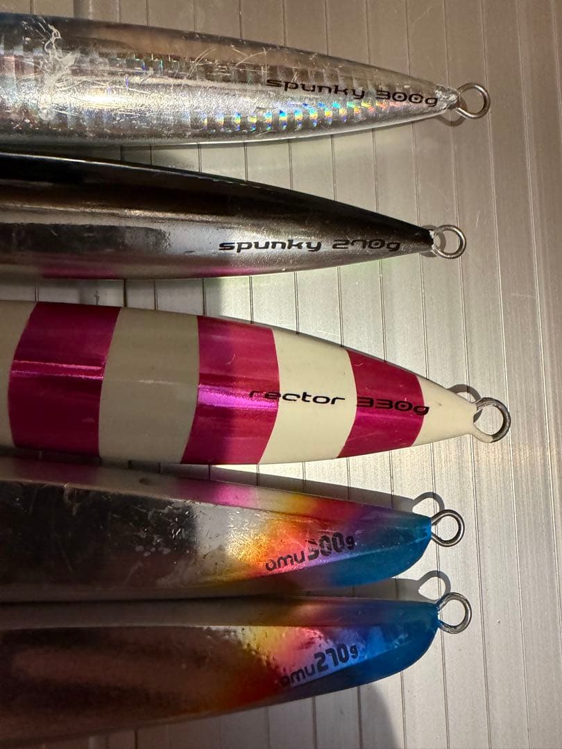 メタルジグ シーフロア、アム、スパンキー、レクター