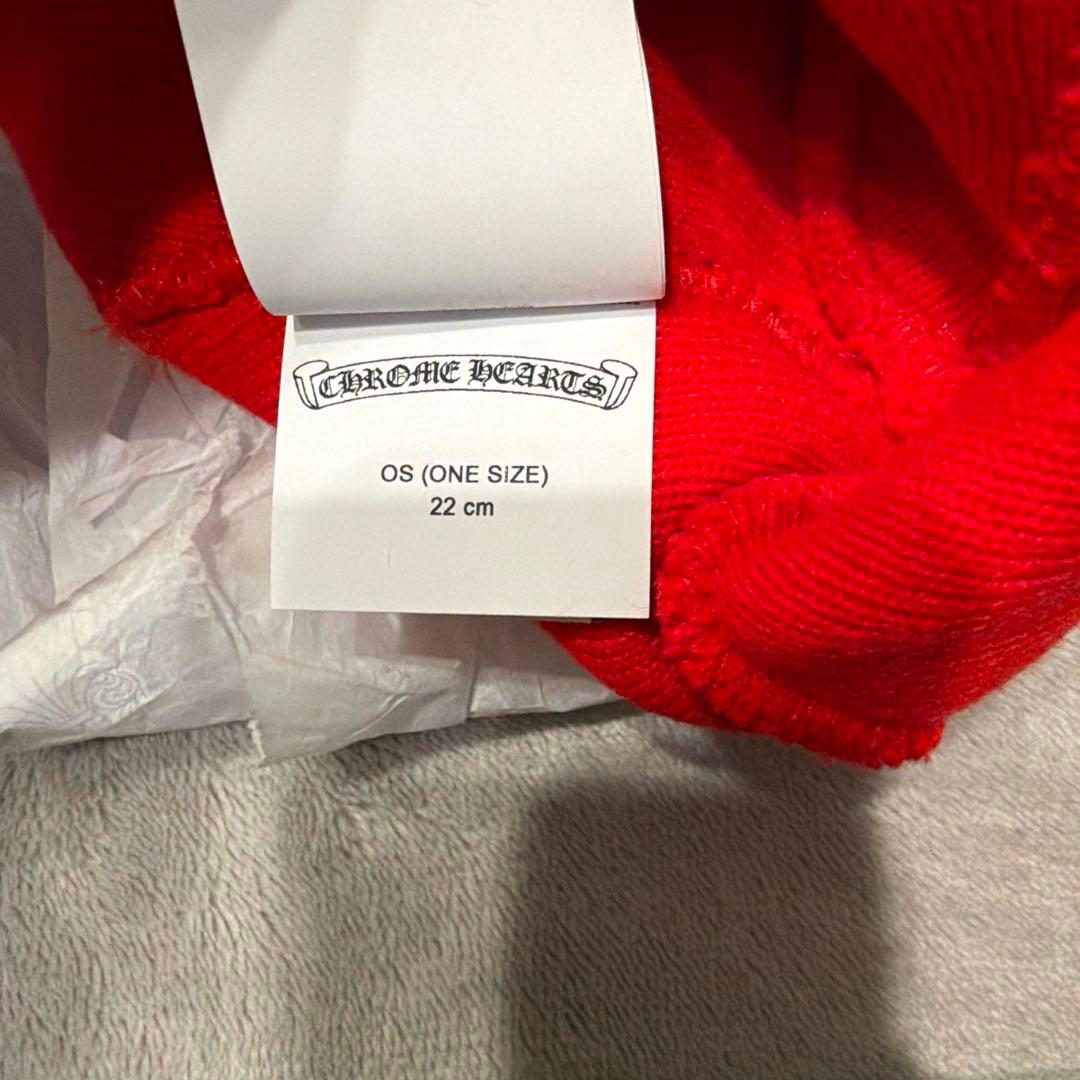 CHROME HEARTS レッド ニット帽