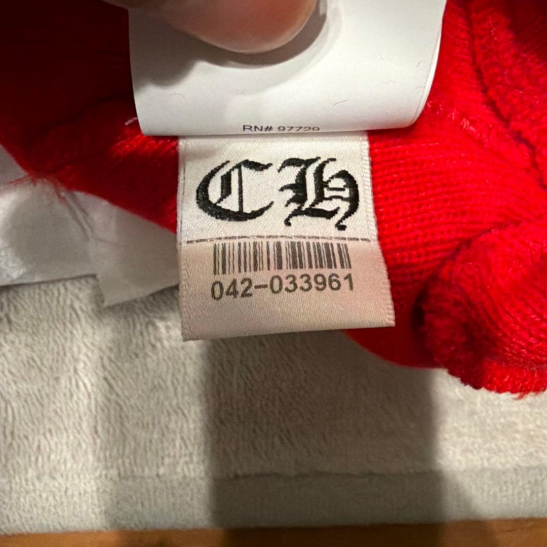 CHROME HEARTS レッド ニット帽
