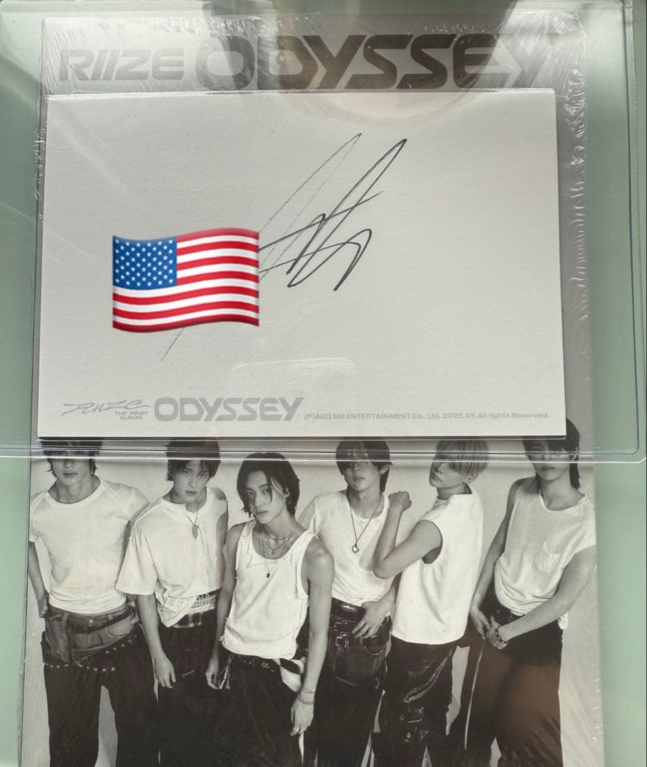 【US限定】RIIZE ODYSSEY アントン　直筆サインポストカード