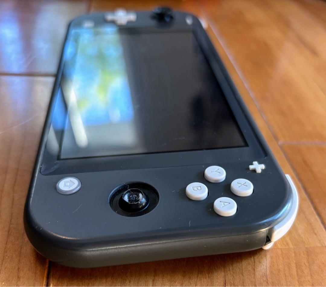 Nintendo Switch Lite グレー 本体　【ジャンク】ケース付き