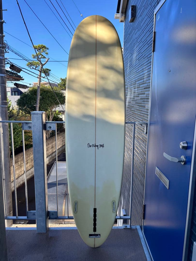 スリーウェザー　ファンボード 7`2フィート リーシュ、フィン、ハードケース付