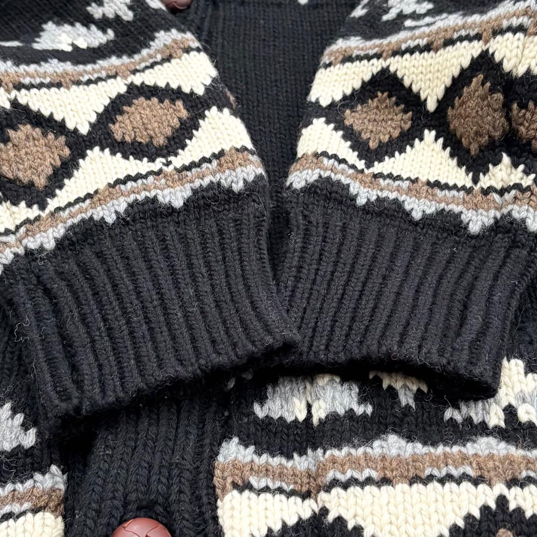 ビューティ&ユースユナイテッドアローズノルディック柄 ライナー付きニット