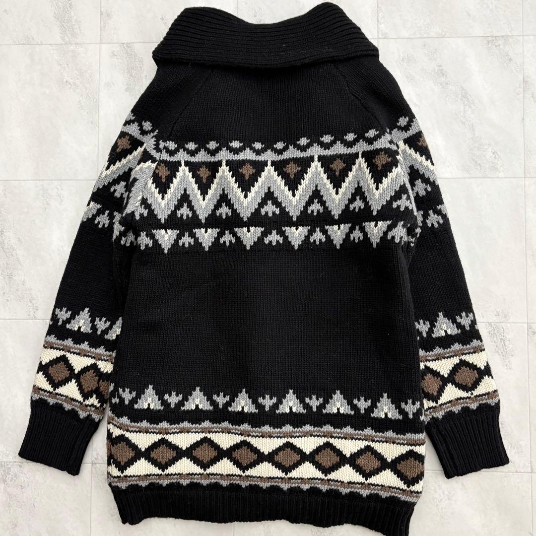 ビューティ&ユースユナイテッドアローズノルディック柄 ライナー付きニット