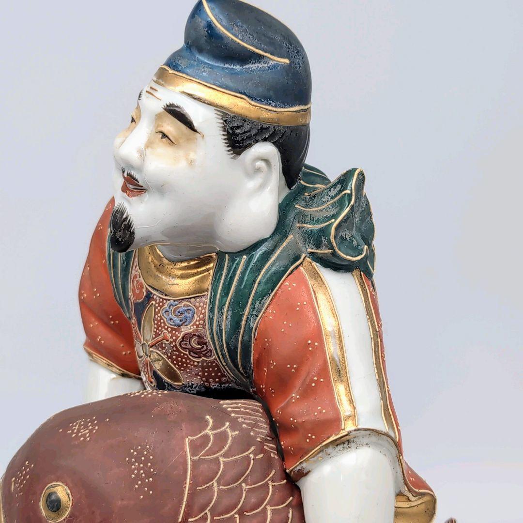 九谷焼　恵比寿様&打出の小槌　縁起物セット　置き物　インテリア