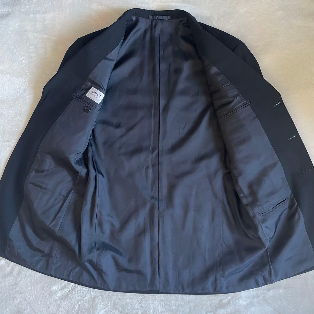 ARMANI COLLEZIONI ブラック スーツ セットアップ 48