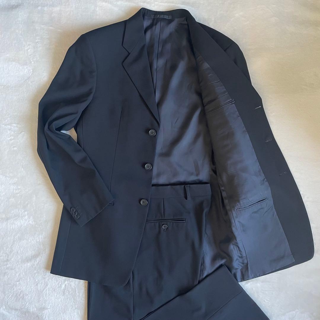 ARMANI COLLEZIONI ブラック スーツ セットアップ 48