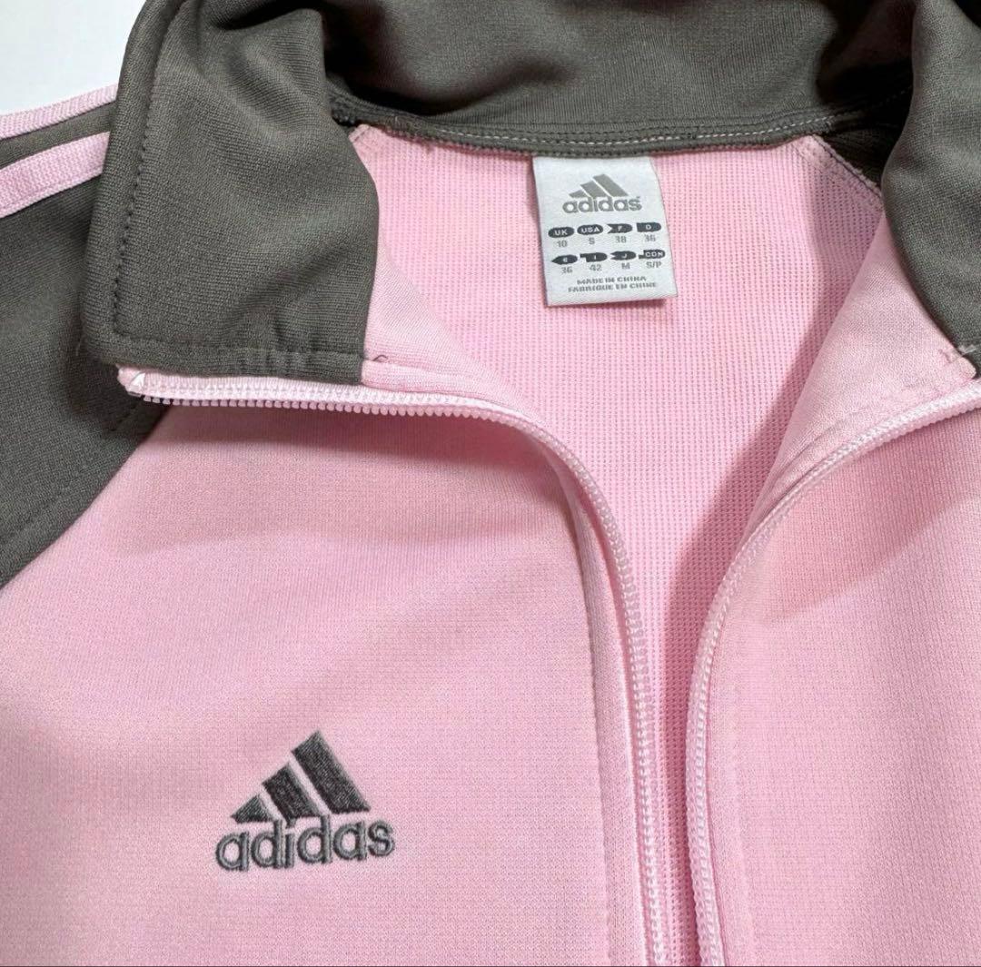 【希少カラー】ピンクグレー Adidas レア 00s トラックジャケット M
