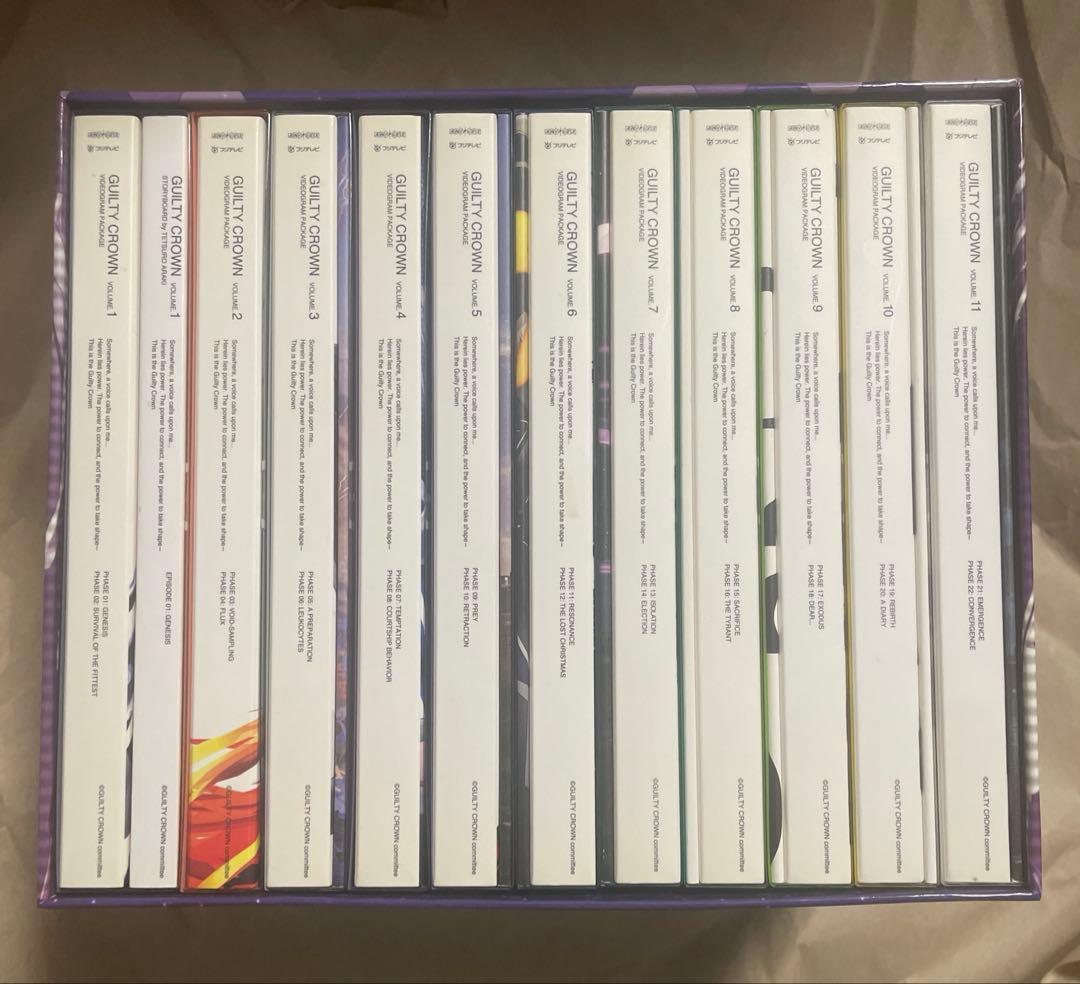 ギルティクラウン 完全生産限定版 DVD 全巻セット (BOX付)CD、ポスター