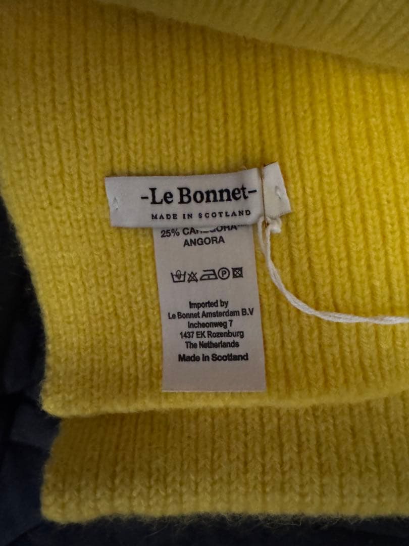Le Bonnet イエローマフラー KUJTEN付属