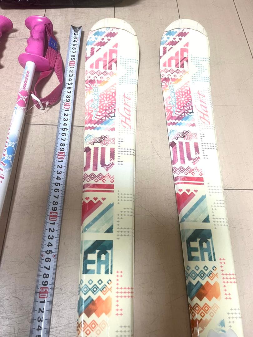 ジュニアスキーセット Hart スキー板、ブーツ、ストック ビンディング