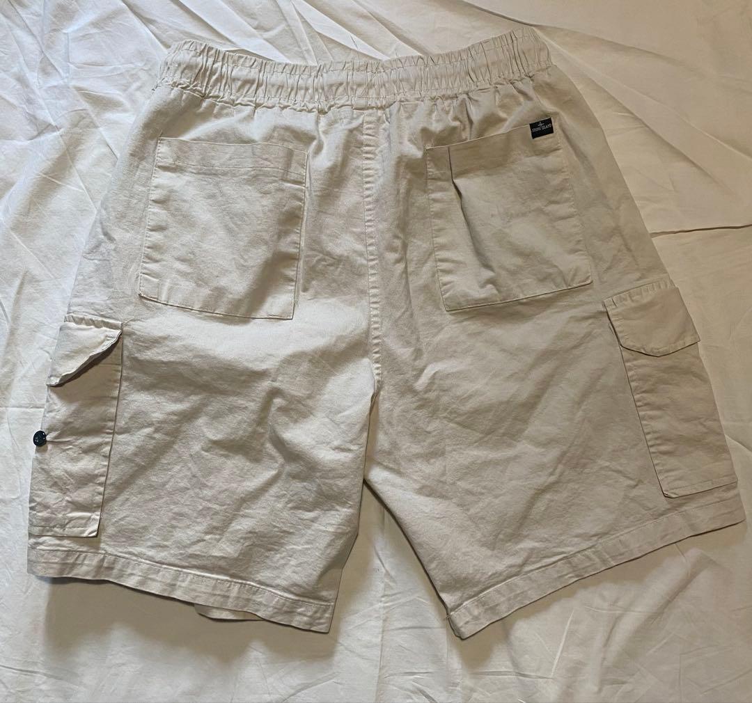 パンツ STONE  HALF CARGO PANTS IVORY 13AW