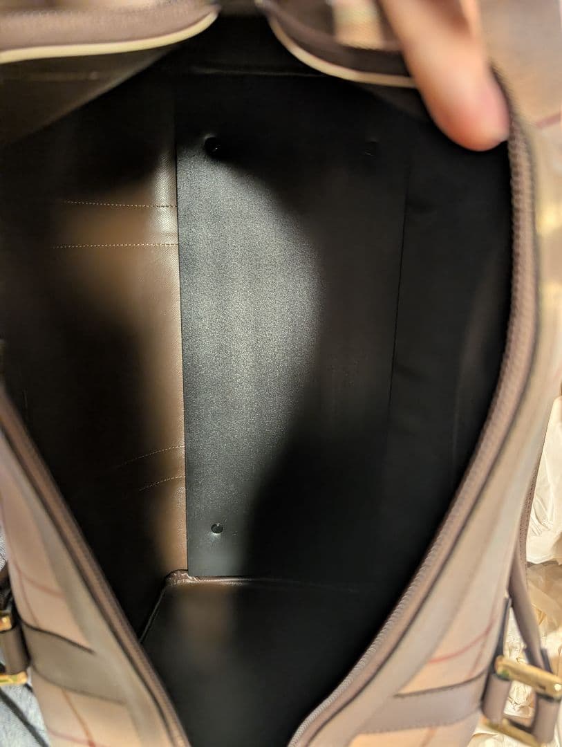 セキヤ様【未使用・タグ付】バーバリー ボストンバッグ 三陽商会 シャドーチェック